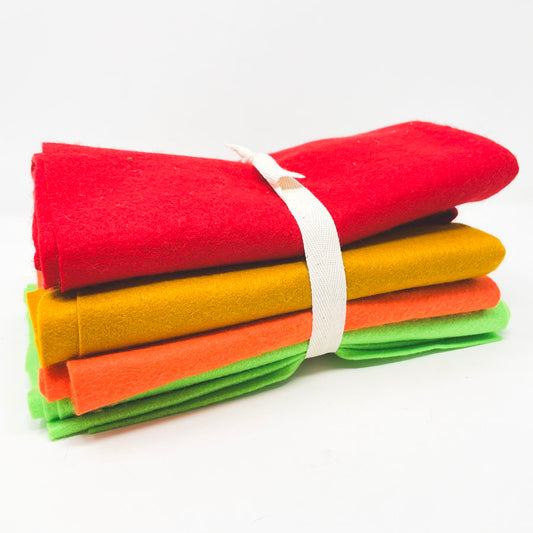 Four Color Felt Remnants Bundle