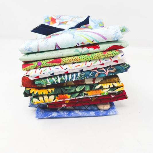 Novelty Prints Fabric Bundle - Asst. Sizes