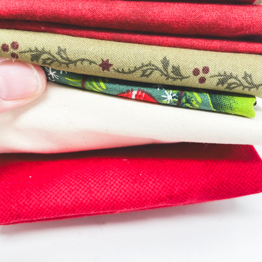 Classic Christmas Fabric Bundle - Asst. Sizes