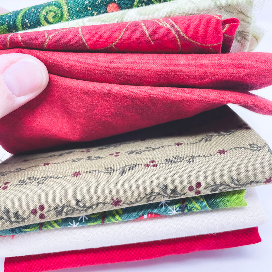 Classic Christmas Fabric Bundle - Asst. Sizes