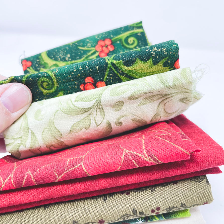 Classic Christmas Fabric Bundle - Asst. Sizes