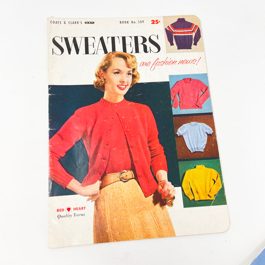 Vintage Sweater Pattern Books - Set of 3