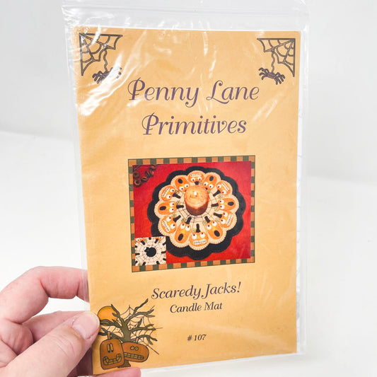 Penny Lane Primitives - Scardey Jacks Candle Mat Pattern #107