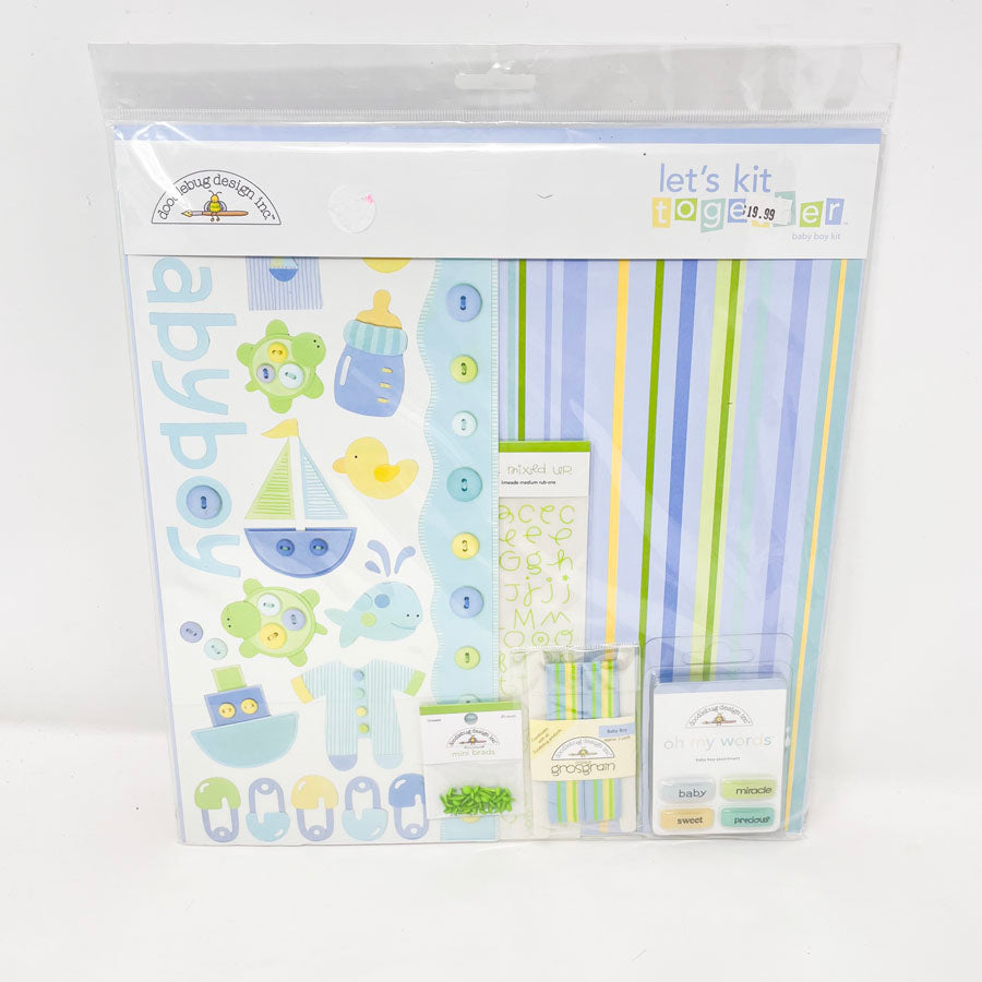 Let's Kit Together - Doodlebug Design Inc. Scrapbook Kit - Baby