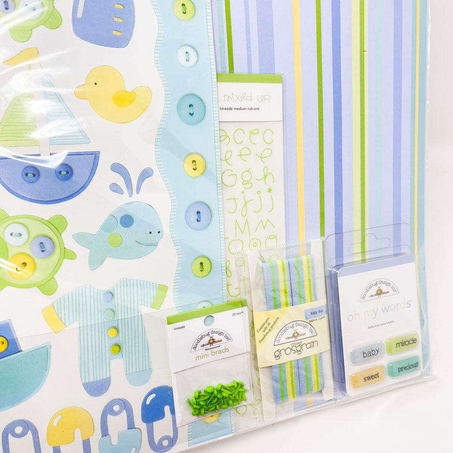 Let's Kit Together - Doodlebug Design Inc. Scrapbook Kit - Baby