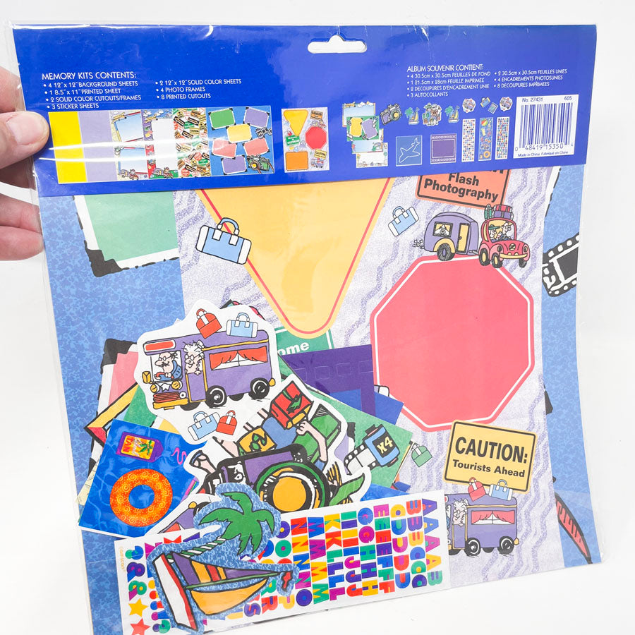 Memory Kits - Vacation and Travel - 6 Page Scrapbook Kit - 12 x 12