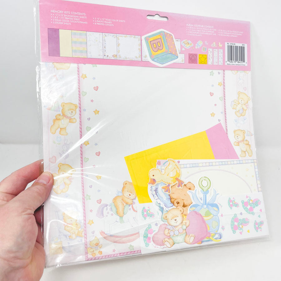 Memory Kits - Baby Girl - 6 Page Scrapbook Kit - 12 x 12