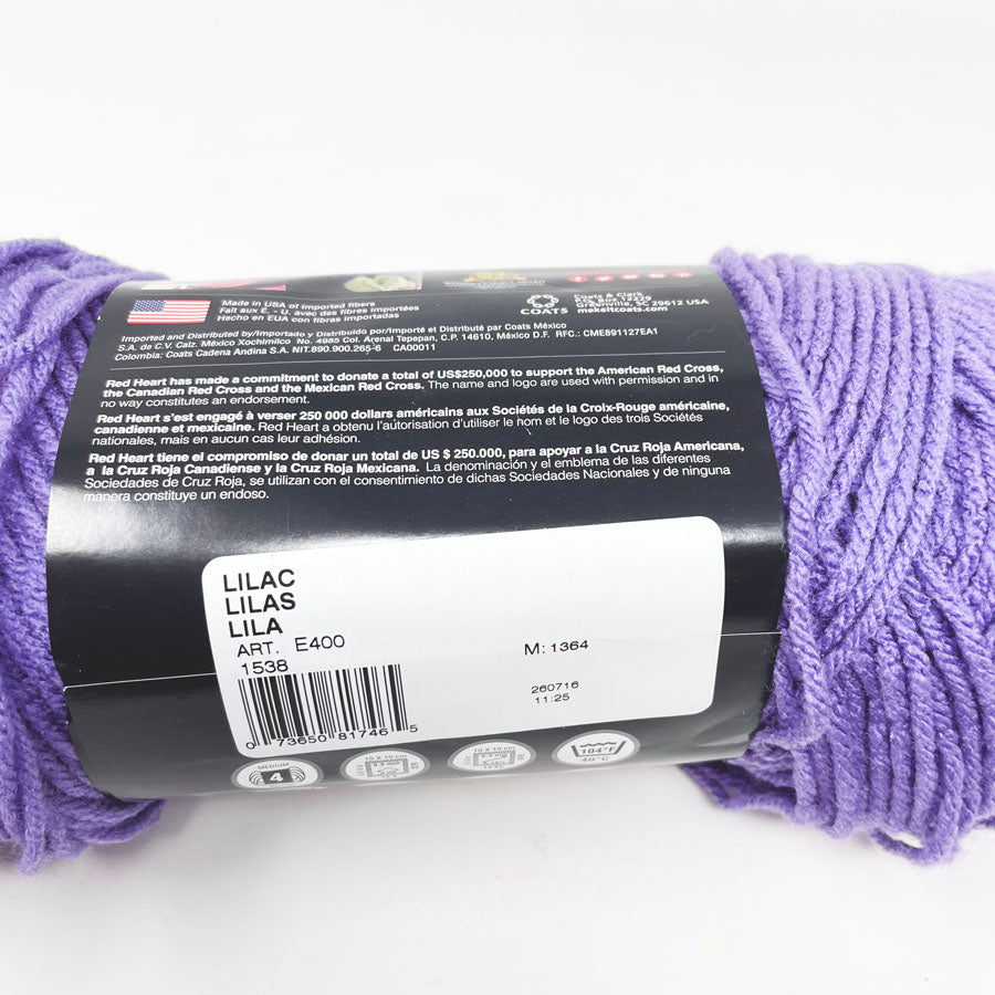 Red Heart With Love Yarn - Lilac