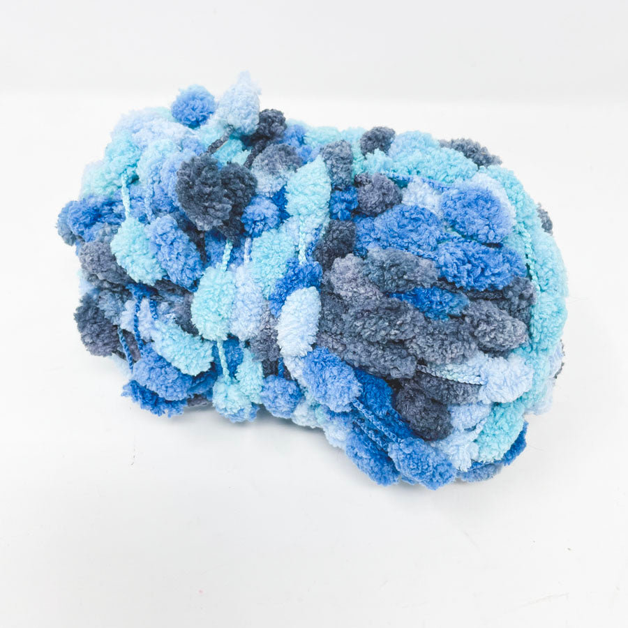 Blue Puff Yarn