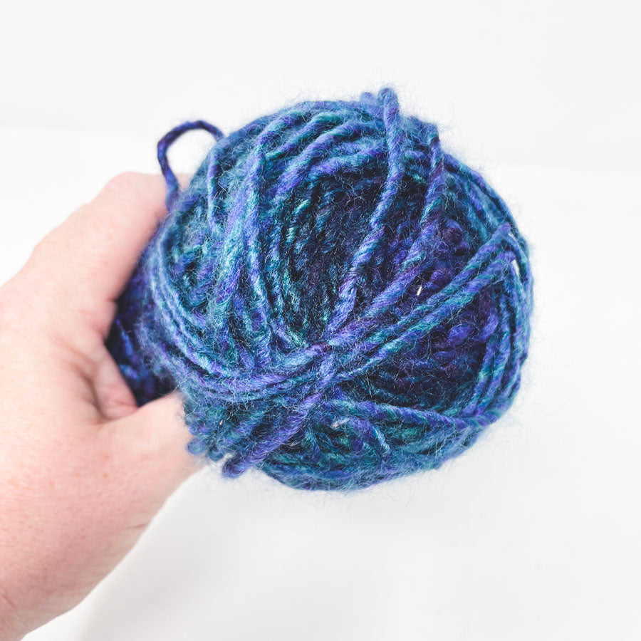 Blue and Purple Yarn