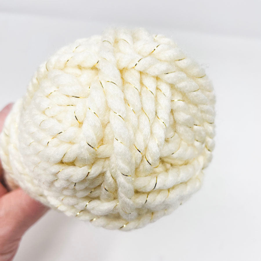 White Sparkly Yarn