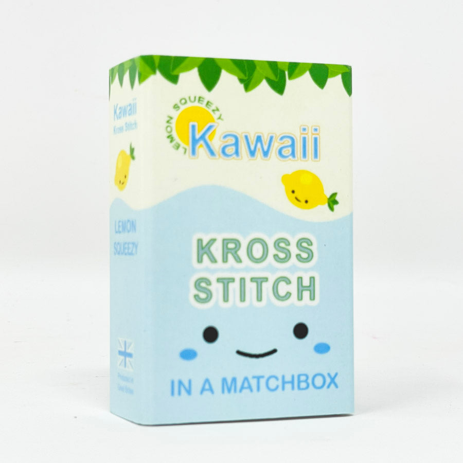 NEW // Kawaii Mini Cross Stitch Kit in a Matchbox