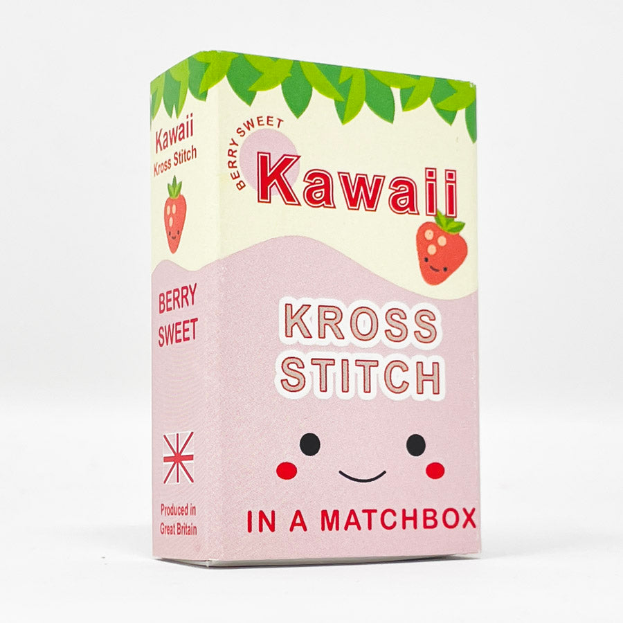 NEW // Kawaii Mini Cross Stitch Kit in a Matchbox