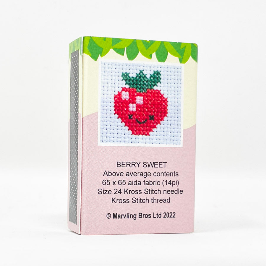 NEW // Kawaii Mini Cross Stitch Kit in a Matchbox