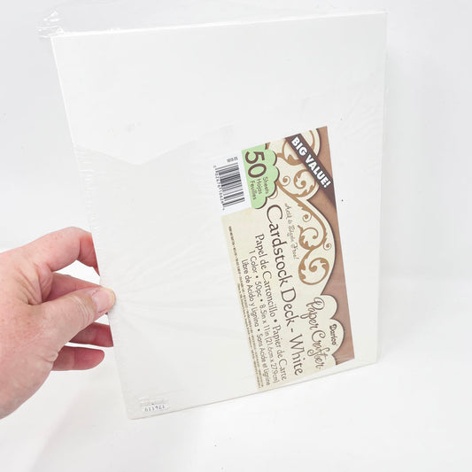 Darice Cardstock - White - 8.5 x 11