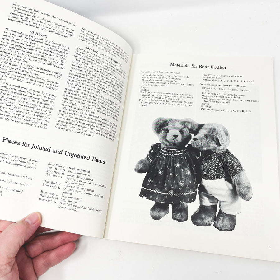 Make Your Own Teddy Bears Pattern Booklet by Doris King