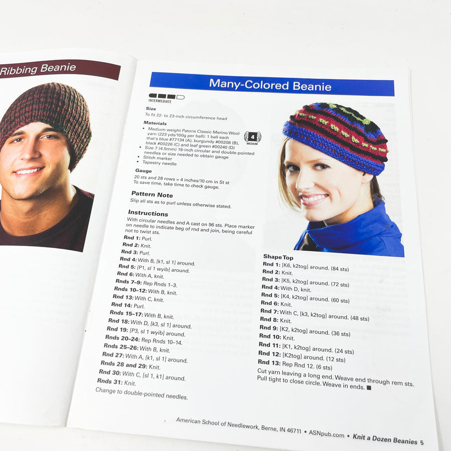 Knit a Dozen Beanies Pattern Booklet