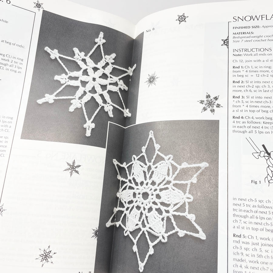 More Snowflakes in Crochet Thread Pattern Booklet