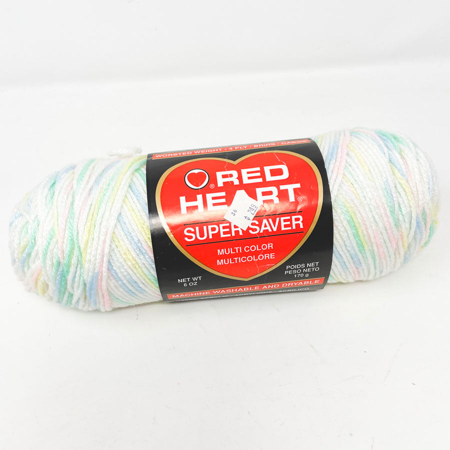 Red Heart Super Saver Yarn - 345 Baby Print