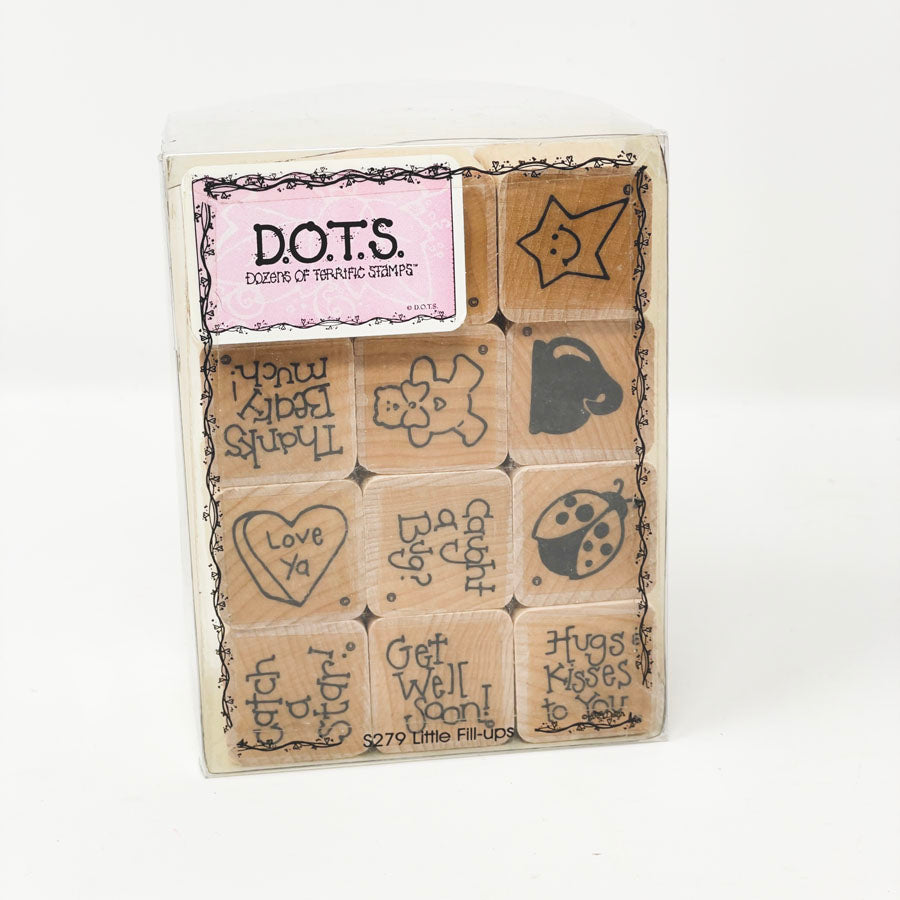 Little Fill Ups - Close to My Heart/Dots Wood Rubber Stamps