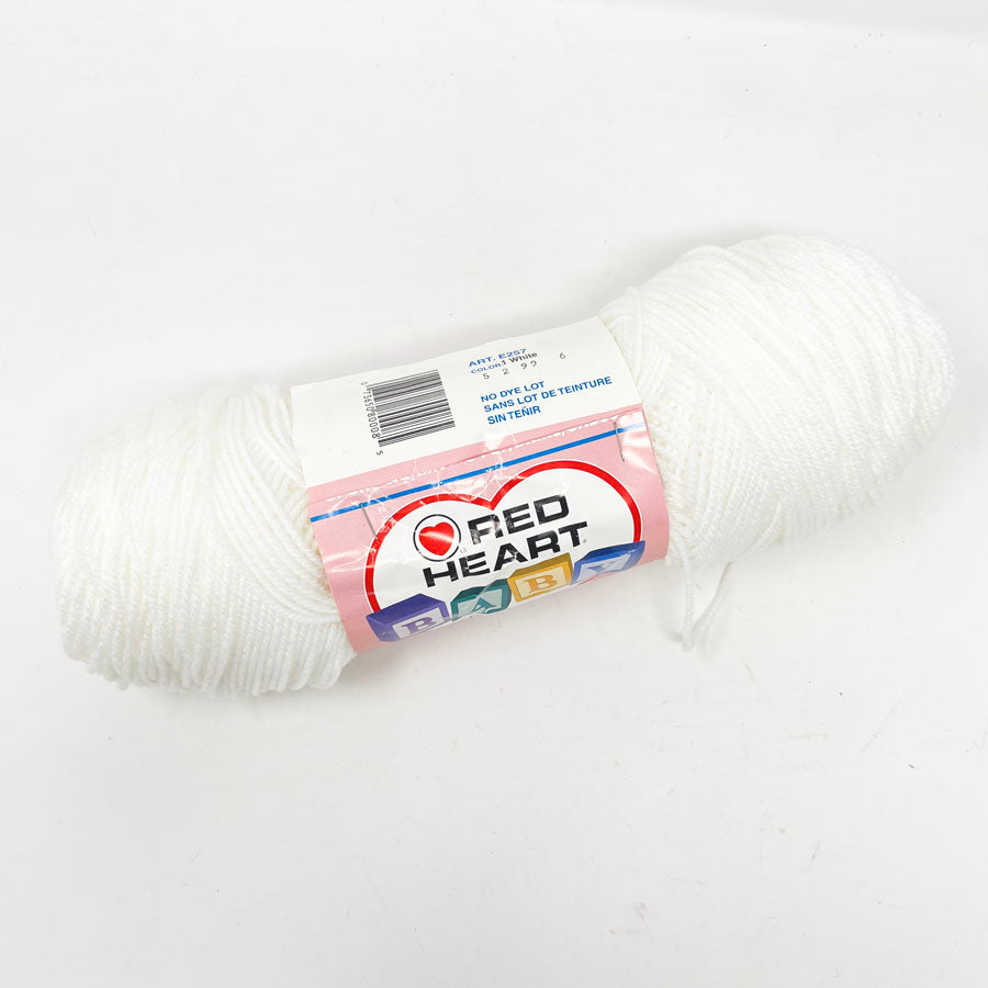 Red Heart Baby Yarn - White