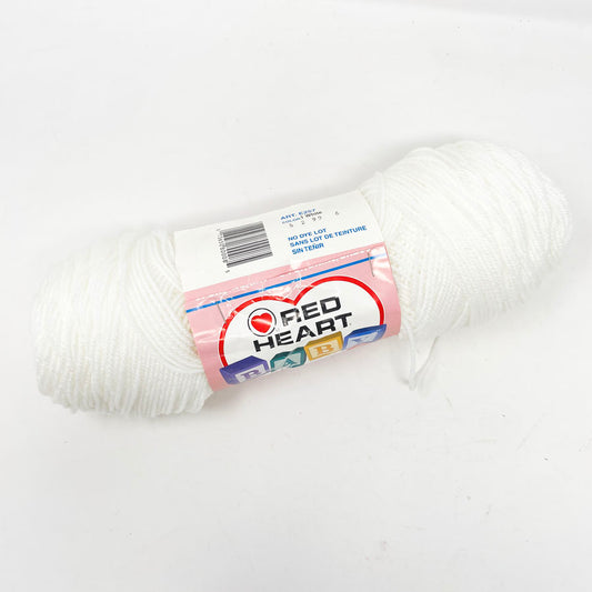 Red Heart Baby Yarn - White