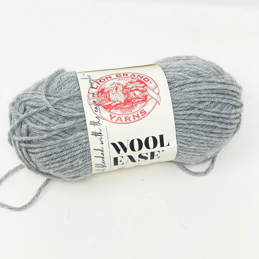 Lion Brand Wool Ease Yarn - Grey Heather