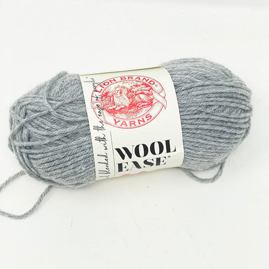 Lion Brand Wool Ease Yarn - Grey Heather