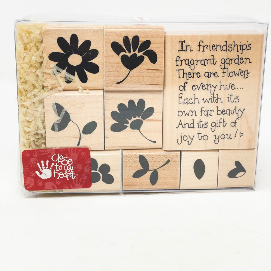 Friendship Garden - Close to My Heart Wood Rubber Stamps