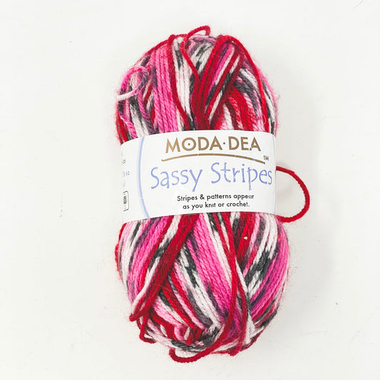 Moda Dea Sassy Stripes Yarn - Crush