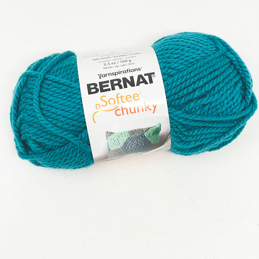 Bernat Softee Chunky Yarn - Teal Waves