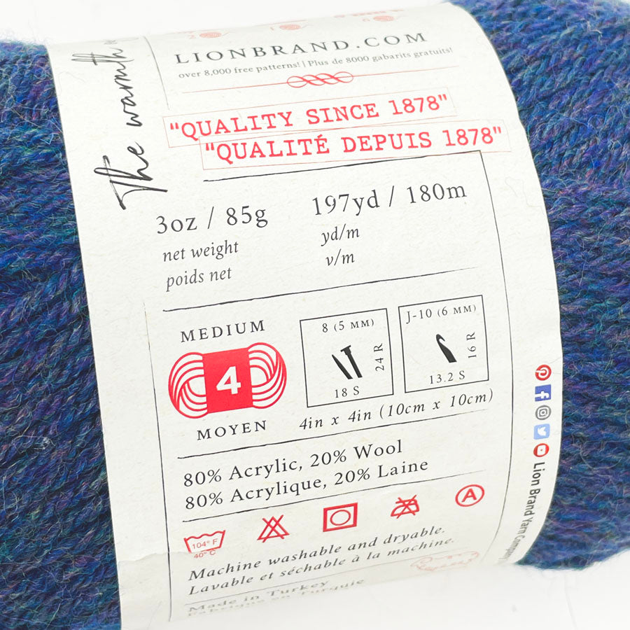 Lion Brand Wool Ease Yarn - Blue