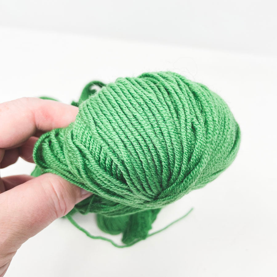 Kelly Green Yarn Bundle/Partial Project