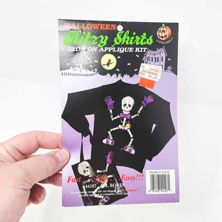 Halloween Glitzy Shirts Iron-On Applique Kit