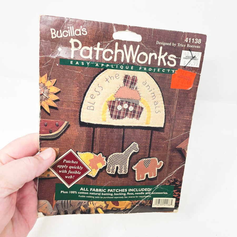 Bless the Animals Patchwork Applique Kit by Bucilla