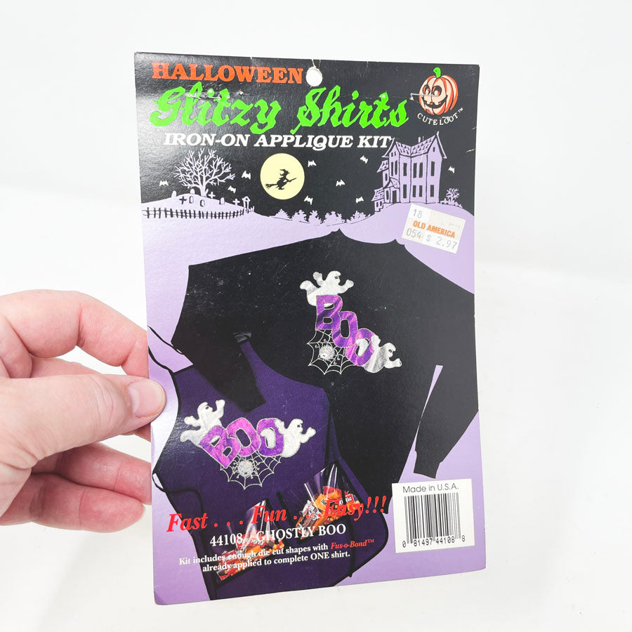 Halloween Glitzy Shirts Iron-On Applique Kit