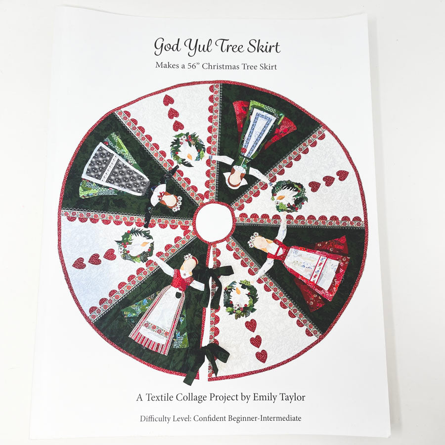 God Jul Tree Skirt Kit by Collage Quilter