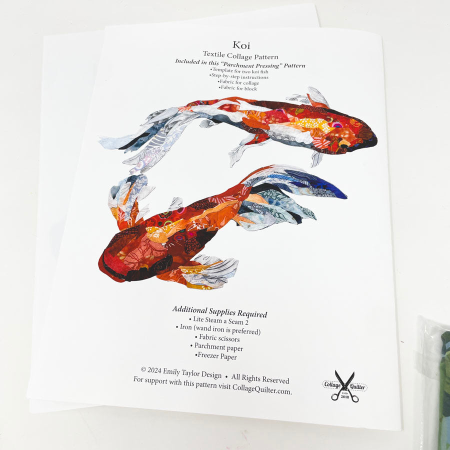 The Koi Complete Kit by Collage Quilter