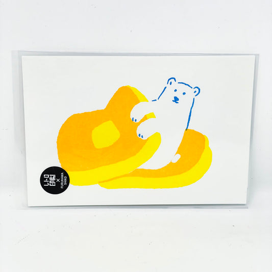 NEW // Polar Bear Pancake Postcard by Furukawa Shiko