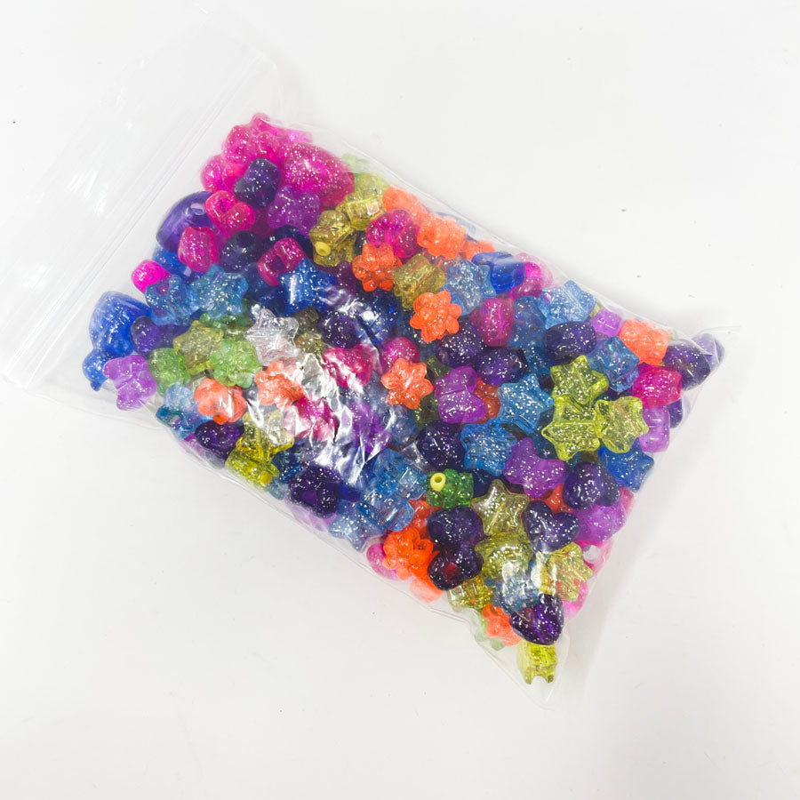 Medium Bag of Glittery Pony Beads