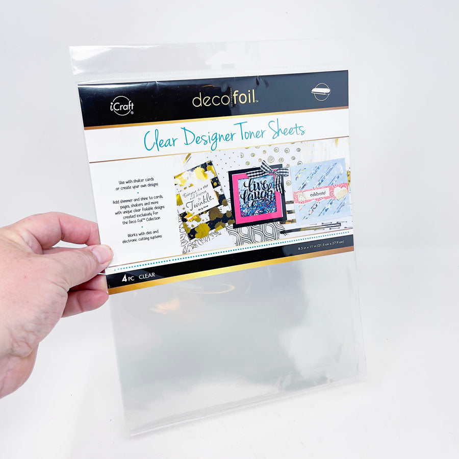 iCraft Deco Foil Clear Designer Toner Sheets - Blank