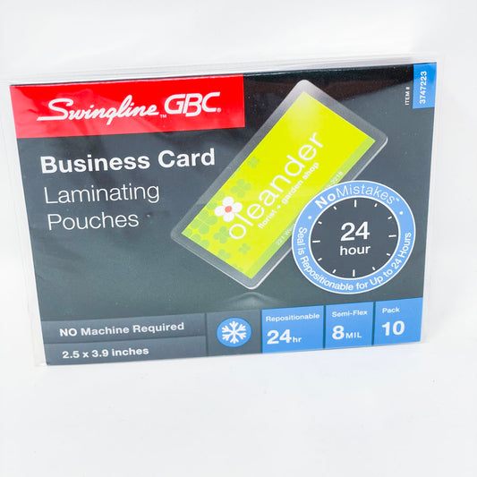 Swingline GBC Business Card Laminating Pouches