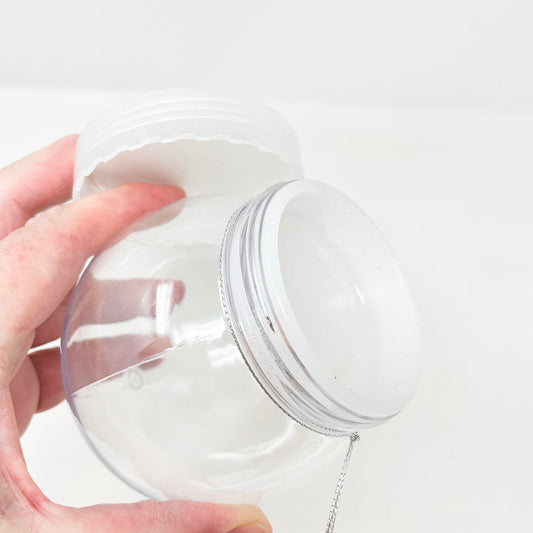 DIY Plastic Snow Globe Ornaments