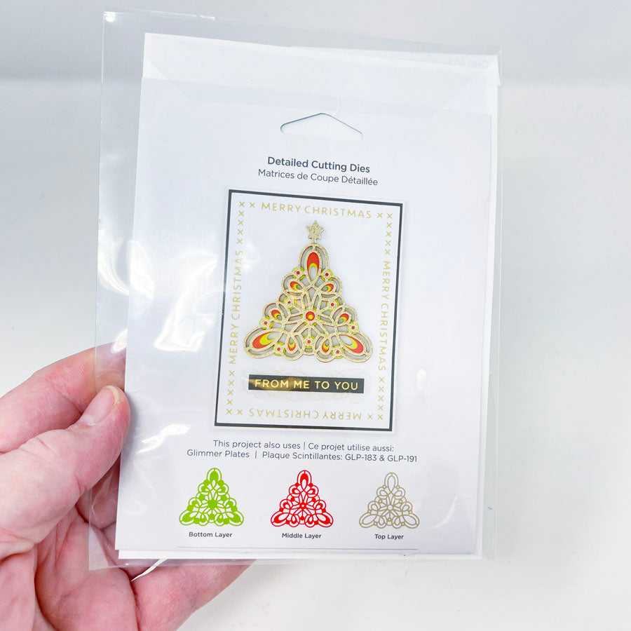 Kaleidoscope Christmas Trees Die - Spellbinders