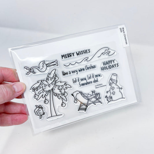 Warm Christmas Cling Stamps - Simon Says Stamps