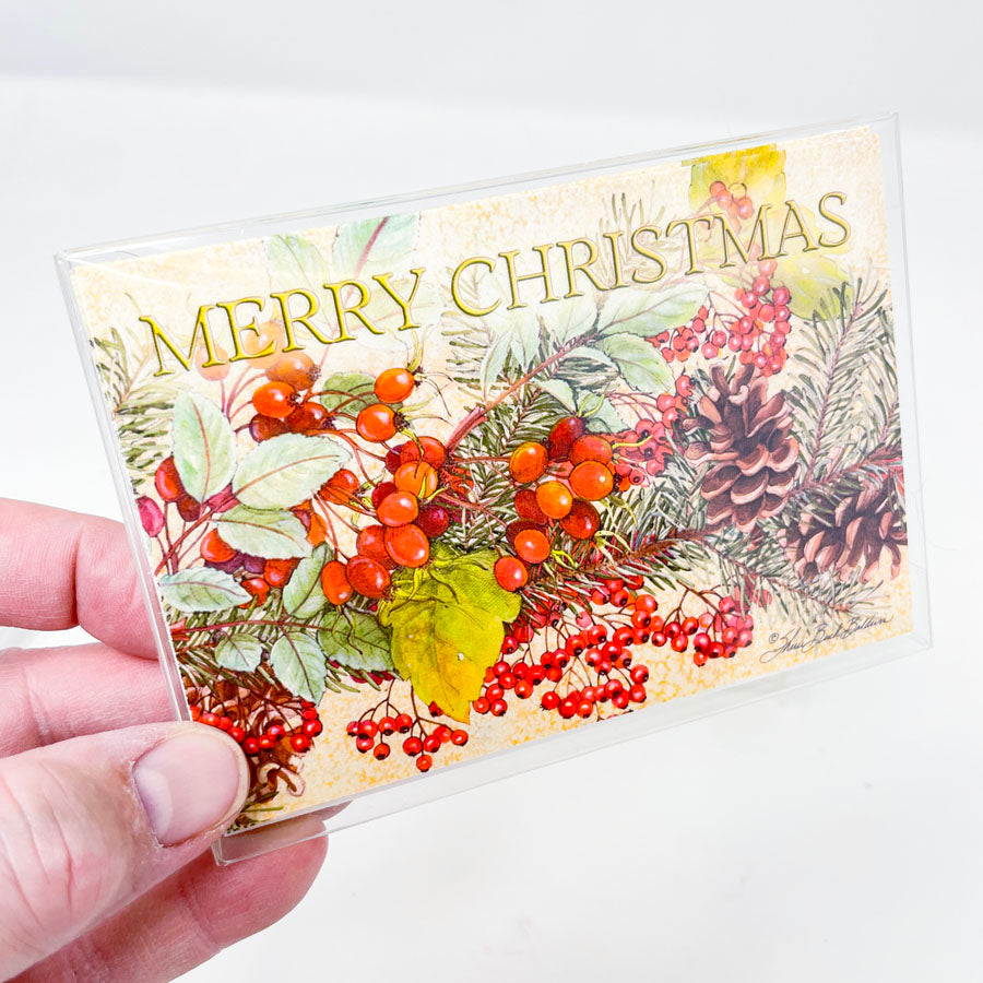 Holiday Greens Christmas Card Pack by Shari Buck Baldwin (10)