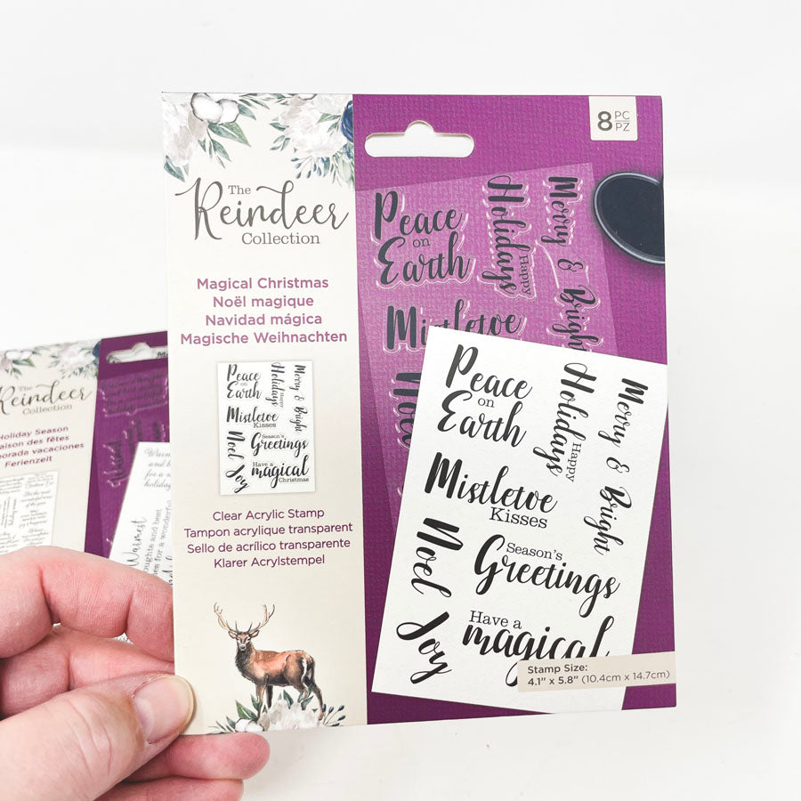 Crafters Companion Reindeer Mini Collection Stamp