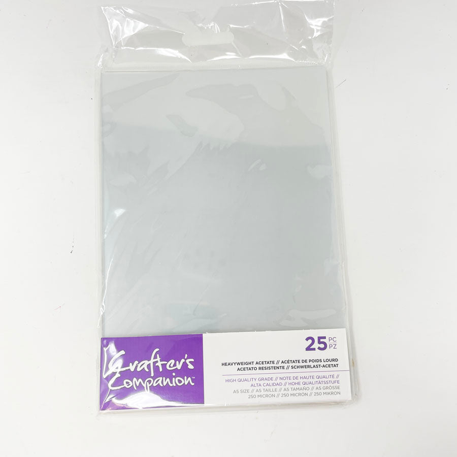 A5 Size Heavyweight Acetate Sheets - Crafter's Companion