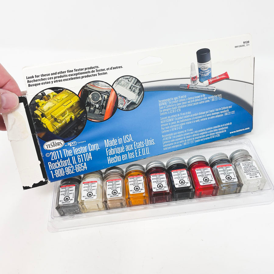 Testors Enamel Paint Set--Auto Detail Colors