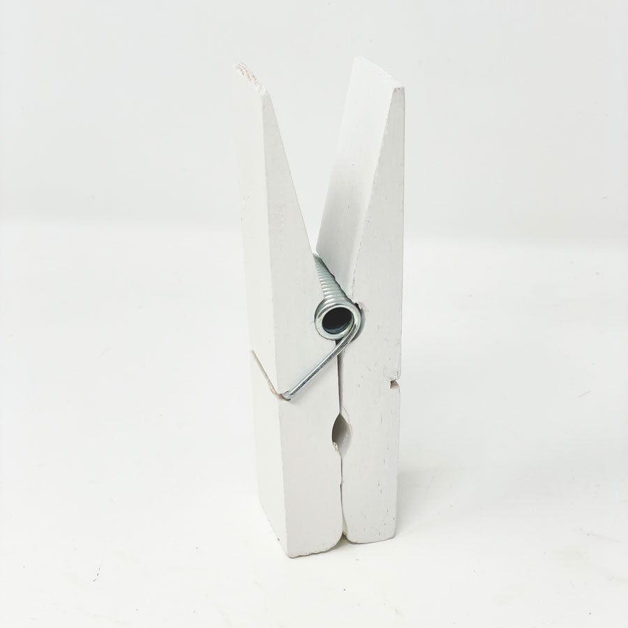 Large White Clothespin Table Number Holder